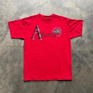 Vintage 90s Arkansas Razorbacks T shirt Size large
